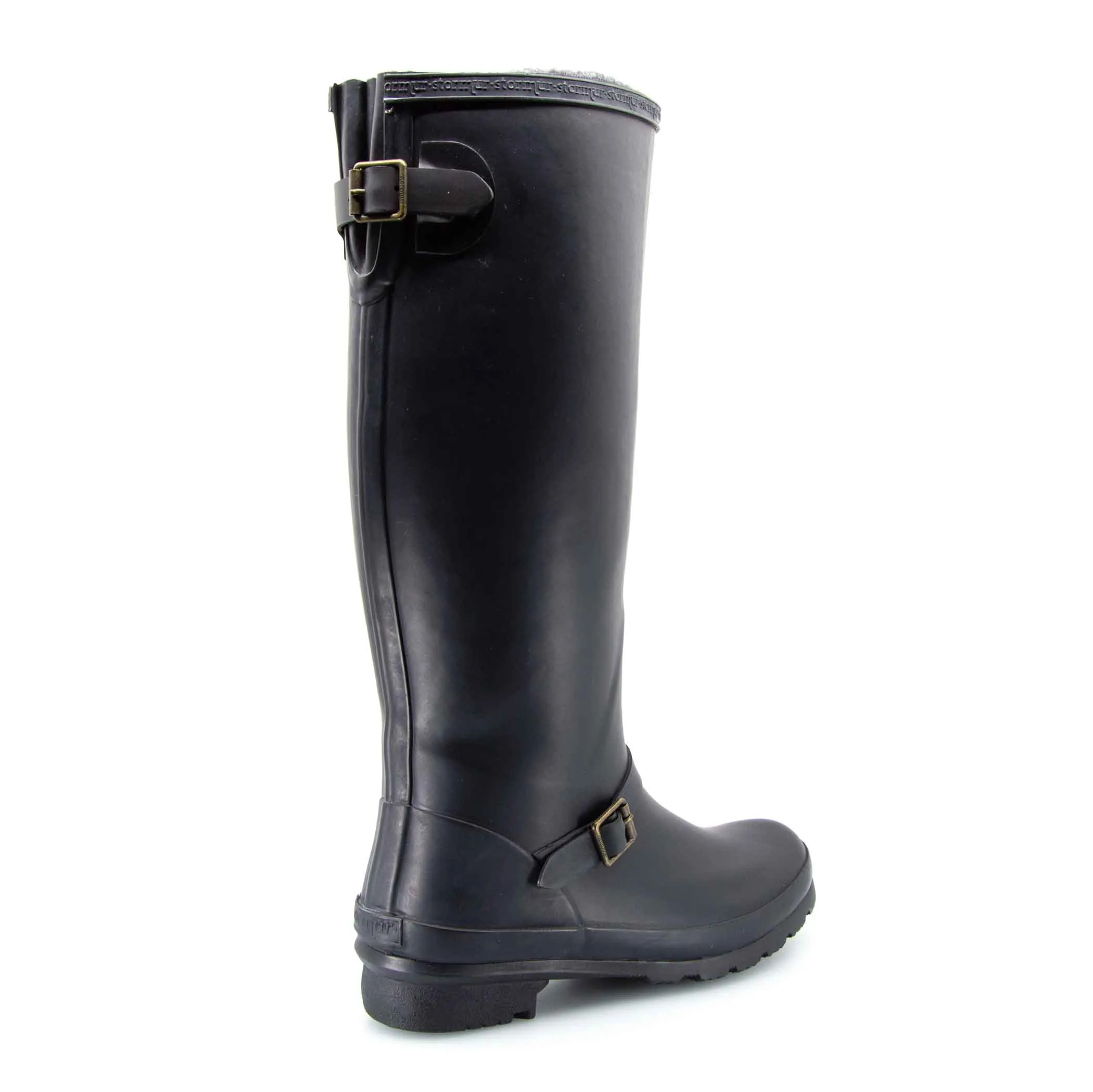Original Fleeced Tall Gumboots Rustic Black