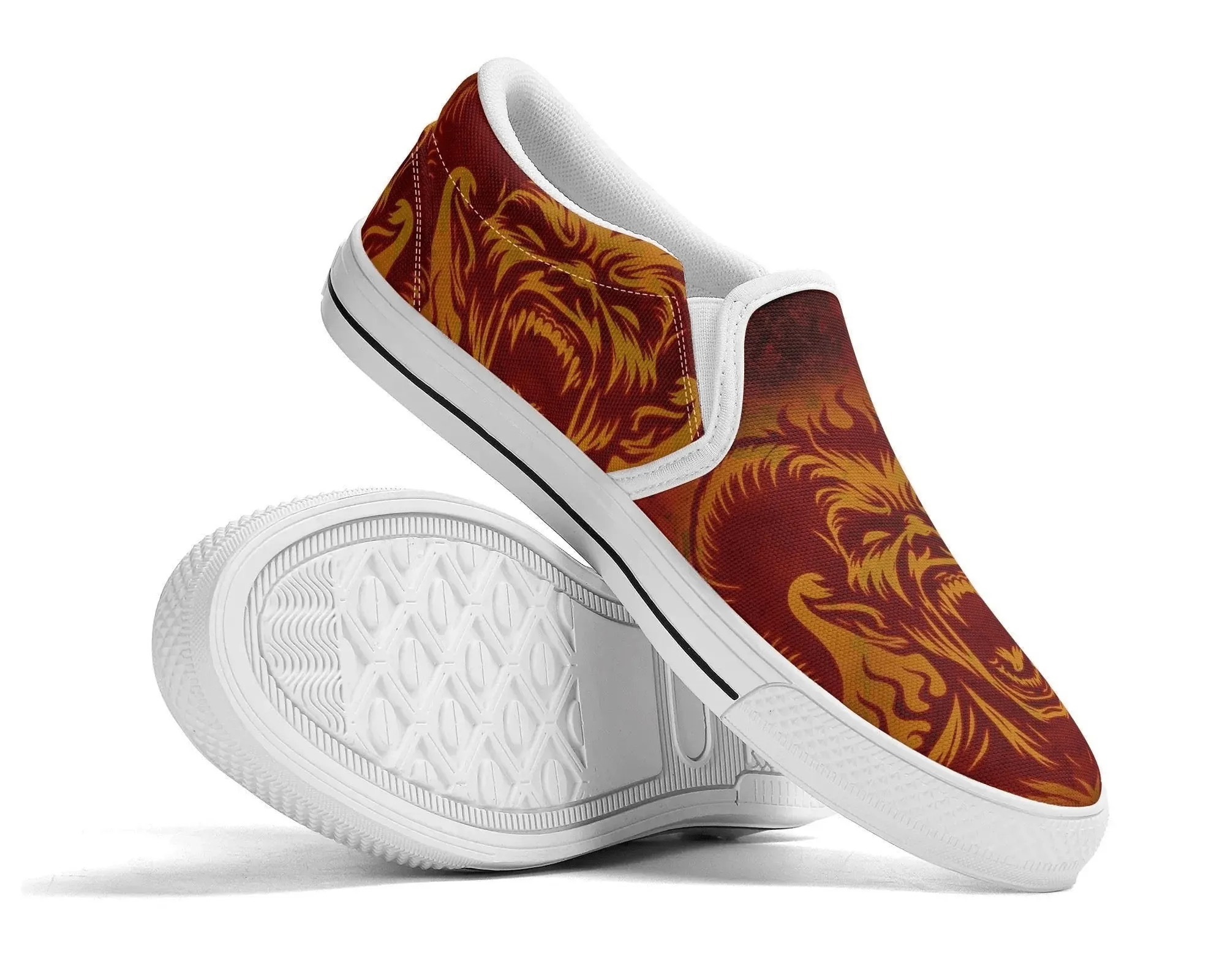 Screaming Demons Slip Ons