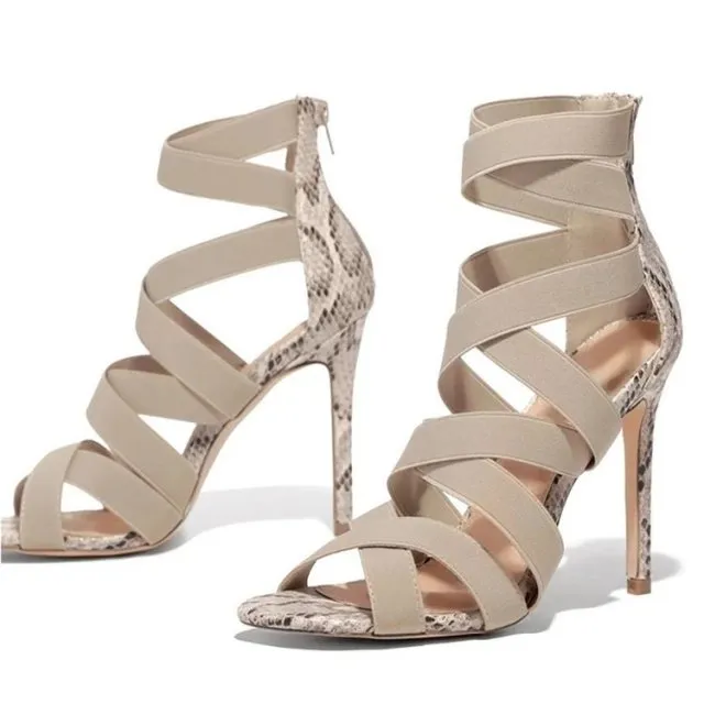 Snake Pointed Toe Pumps