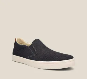 Taos Men's Hutch Canvas Slip Ons- Charcoal