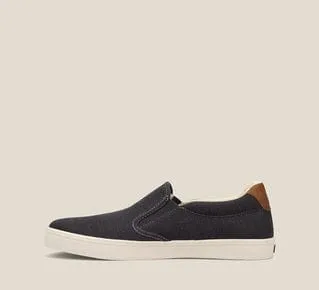 Taos Men's Hutch Canvas Slip Ons- Charcoal
